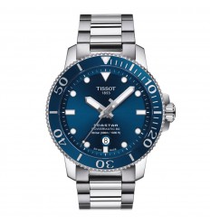 Reloj Tissot Seastar 1000 Powermatic 80 Esfera azul T1204071104103