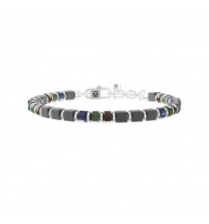 Adjustable bracelet Kidult unisex multicolored stones 732299