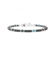 Adjustable bracelet Kidult unisex friendship multicolored stones 732301