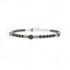 Adjustable bracelet Kidult unisex multicolored stones 732302