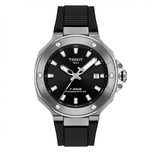 Tissot T-Race Powermatic 80 watch black dial 41 mm T1418071705100