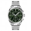 Reloj Tissot PR100 chrono esfera verde brazalete acero T1504171109100