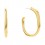 Calvin Klein elemental gold color steel hoop earrings 35000644