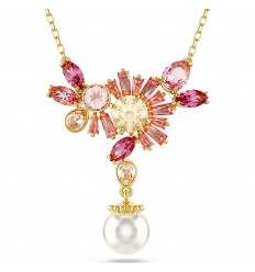 Penjoll Swarovski Gema flor perla talles mixtes rosa to or 5688490