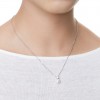 Penjoll Swarovski Matrix Crystal Pearl blanc bany de rodi 5693897