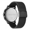 Calvin Klein Gauge men's watch 25200440 green dial black mesh strap