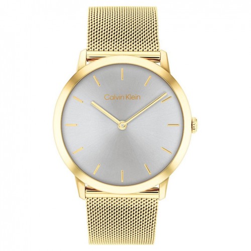 Calvin Klein men's Exceptional watch 25300003 gold mesh steel strap