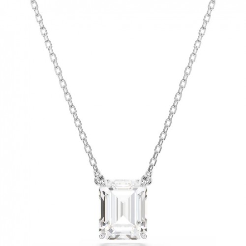 Penjoll Swarovski Stilla talla octogonal blanc bany rodi 5693405