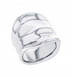 Anell Calvin Klein Elemental en acer inoxidable platejat 35000645
