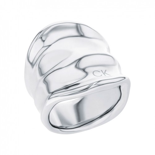 Anell Calvin Klein Elemental en acer inoxidable platejat 35000645