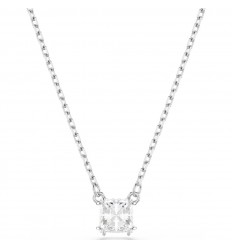 Penjoll Swarovski Stilla talla quadrada blanc bany rodi 5701903