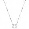 Penjoll Swarovski Stilla talla quadrada blanc bany rodi 5701903