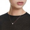 Penjoll Swarovski Stilla talla quadrada blanc bany to or rosa 5701904