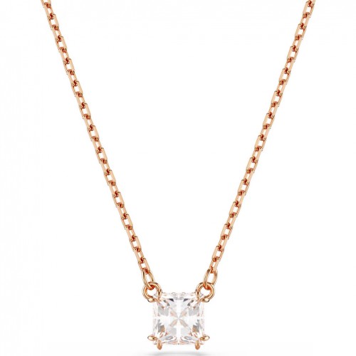 Penjoll Swarovski Stilla talla quadrada blanc bany to or rosa 5701904