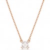 Colgante Swarovski Stilla talla cuadrada blanco tono oro rosa 5701904