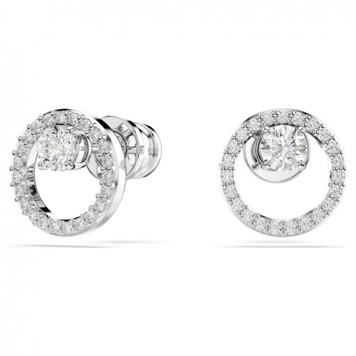 Arracades Swarovski Constella talla rodona Zirconia blanca rodi 5692262