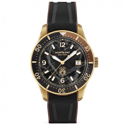 Rellotge Montblanc 1858 Iced sea automatic date negre i to or 133300