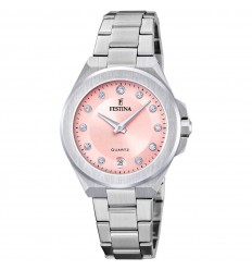 Festina Mademoiselle watch F20700/2 pink dial steel bracelet