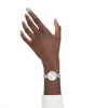 Reloj Certa Swarovski 5672998 tono plateado brazalete metálico