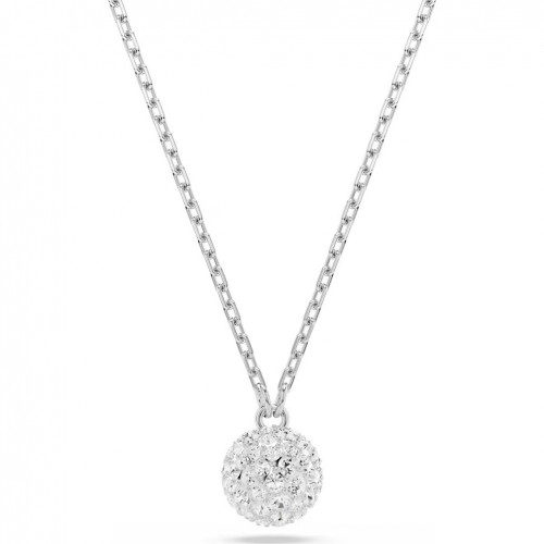 Swarovski Dextera pendant round cut white sphere rhodium plated 5693206