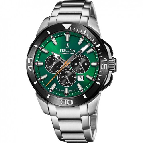 Rellotge Festina home Chrono Bike F20641/A esfera verda corretja acer