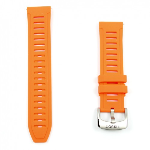 Blue silicone strap Tissot T-Touch Connect Sport T603049210 T153420A 21mm
