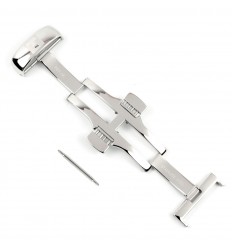 Hebilla desplegable acero Tissot T640027104 para correas piel 18mm