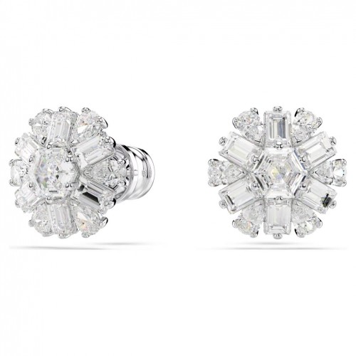 Swarovski Idyllia earrings mixed cuts snowflake white rhodium 5691483