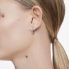 Arracades cércol Matrix Swarovski talla rodona blanc bany rodi 5690670