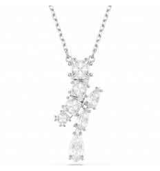 Swarovski Matrix pendant mixed cut white rhodium plated 5700420
