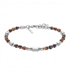 Lotus Style men's bracelet LS2308-2/3 brown and silver bicolor steel