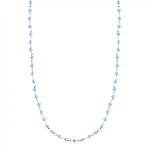 Collaret Lotus Silver Trendy LP3764-1/1 plata de llei pedres blaves