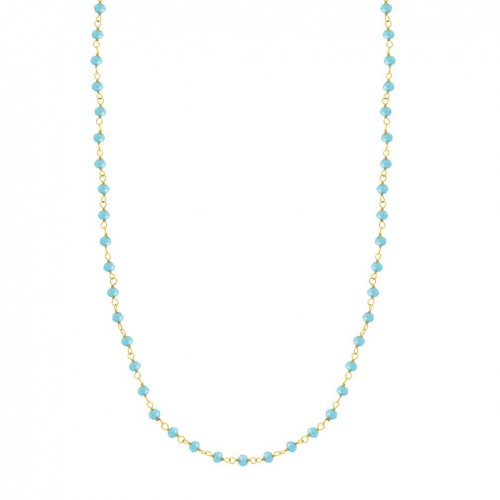 Collar Lotus Silver Trendy LP3768-1/1 plata de ley piedras turquesas