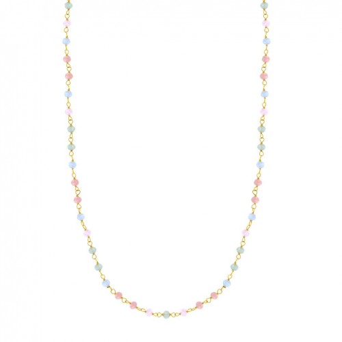 Collaret Lotus Silver Trendy LP3771-1/1 plata de llei pedres colors