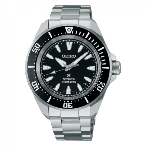 Reloj Seiko Prospex automático Mar Samurai acero esfera negra SRPL13K1