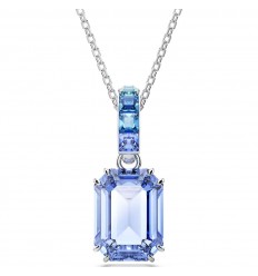 Penjoll Millenia Swarovski talla octogonal blau bany de rodi 5696518