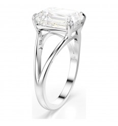 Swarovski Stilla cocktail ring octogonal cut white rhodium plated