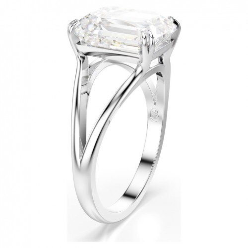 Swarovski Stilla cocktail ring octogonal cut white rhodium plated