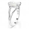 Anillo cóctel Swarovski Stilla talla octogonal blanco baño rodio