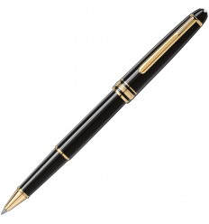 Bolígraf Montblanc Meisterstück daurat resina preciosa negra 132457