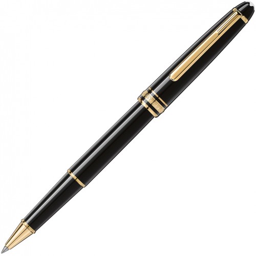 Bolígraf Montblanc Meisterstück daurat resina preciosa negra 132457