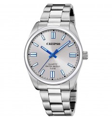 Rellotge Calypso basic home K5862/2 esfera platejada braçalet acer