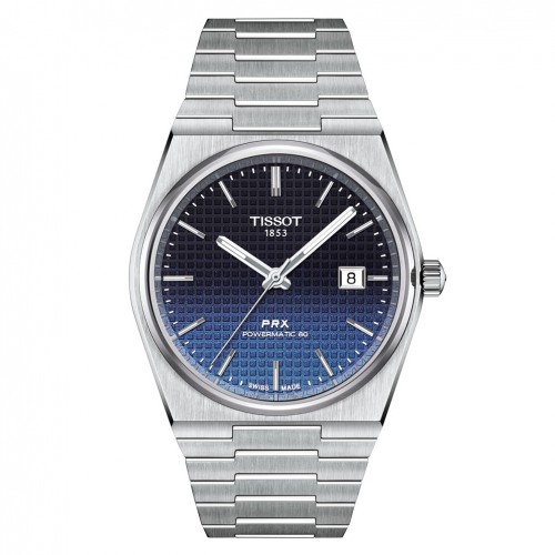 Tissot Classic PRX Powermatic 80 black blue dial 40mm T1374071105100