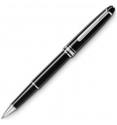 Rollerball Montblanc Meisterstück platinado resina negra 132445