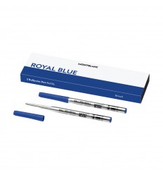 2 Ballpoint Pen Montblanc Refills (B) Royal Blue color 128215