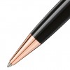 Bolígrafo Montblanc Meisterstück chapado oro rosa resina negra 132488