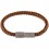 Pulsera Calvin Klein hombre piel marrón hebilla acero 35100046