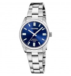 Reloj mujer Calypso K5863/3 acero esfera azul 32mm brazalete acero