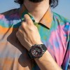 Calypso Street Style men' watch K5854/4 black color rubber strap