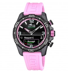 Lotus Connected D watch 20000/9 pink silicone strap